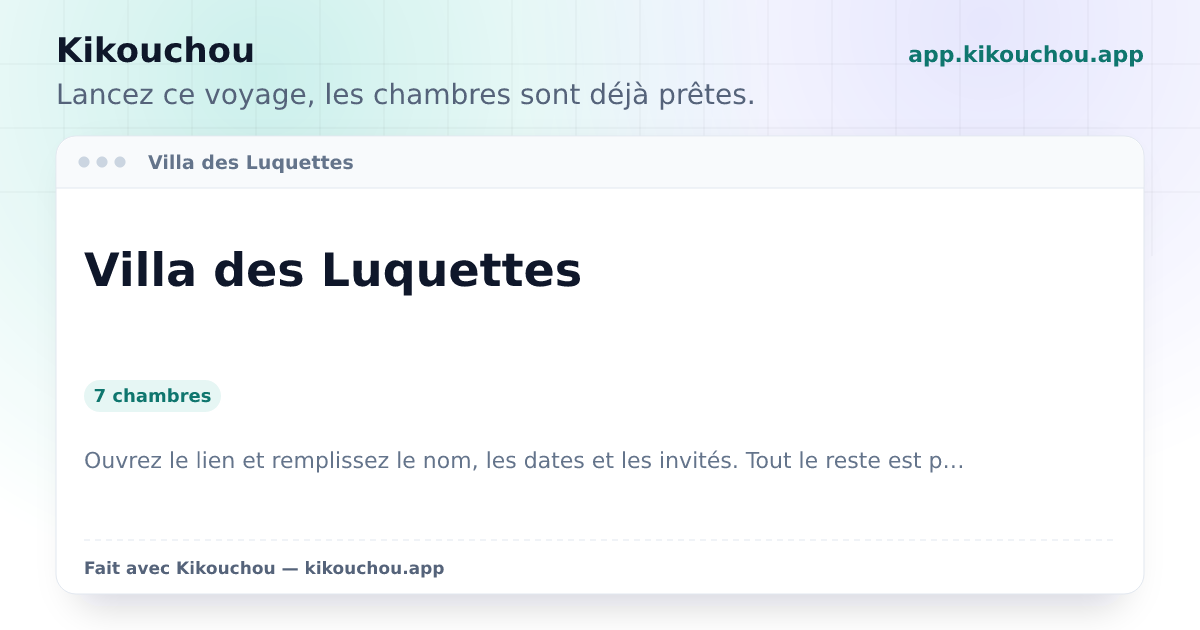 Villa des Luquettes
